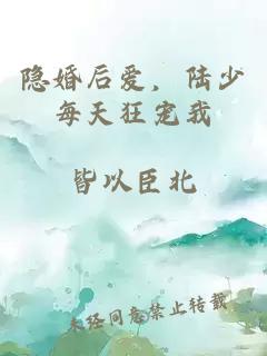 隱婚后愛，陸少每天狂寵我